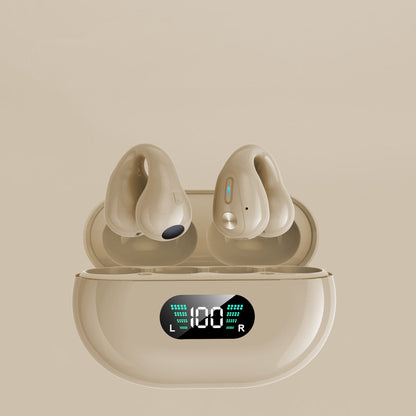 Knochenleitungskopfhörer TWS-Ohrhörer Ohrclip Bluetooth 5.3 Touch Drahtloser Kopfhörer In-Ear-Bass HIFI-Sport-Headset