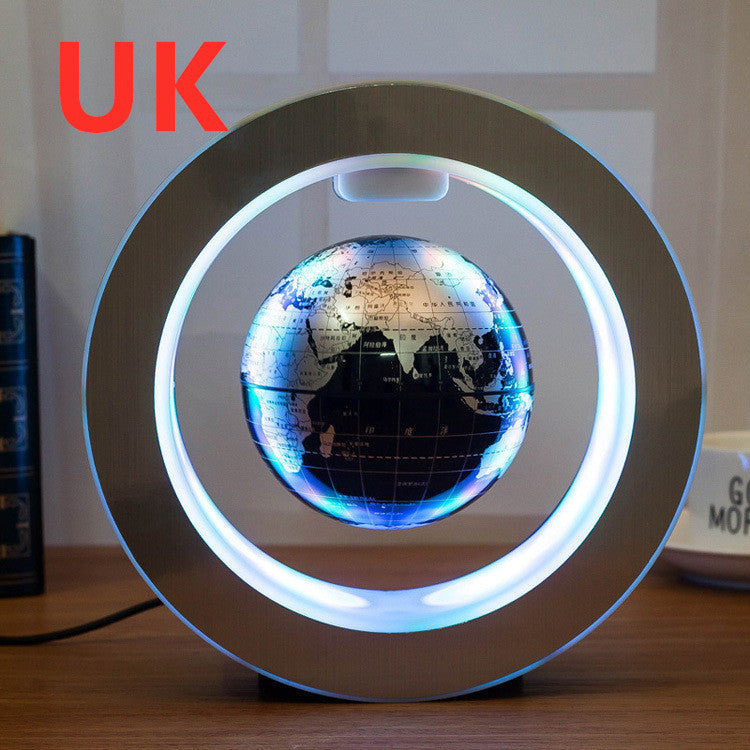 Runde LED-Weltkarte schwebender Globus Magnetschwebebahn Licht Anti-Schwerkraft Magie