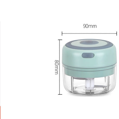 Mini Elektrischer Knoblauchzerkleinerer USB-Aufladung Ingwer Stampfer Maschine Robustes langlebiges Chili Gemüsebrecher Küchenwerkzeug