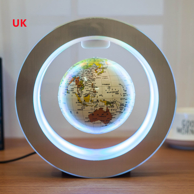 Mappa del mondo a LED rotonda Globo galleggiante Luce a levitazione magnetica Magia antigravità