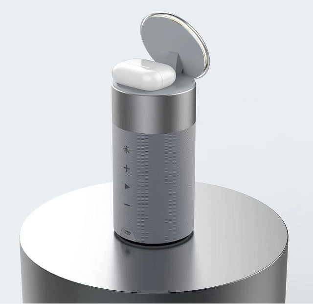 3-in-1-Multifunktions-Drahtlosladegerät für iPhone und AirPods, tragbarer Bluetooth-Lautsprecher mit Touch-Lampe für Zuhause und das Büro