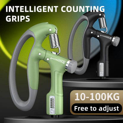 Smart Counting Grip, 10–100 kg, Griff, freie Einstellung, professionelles Handtraining, Armmuskeltraining, Fitnessgeräte, Fitness-Tools, Fitnessstudio