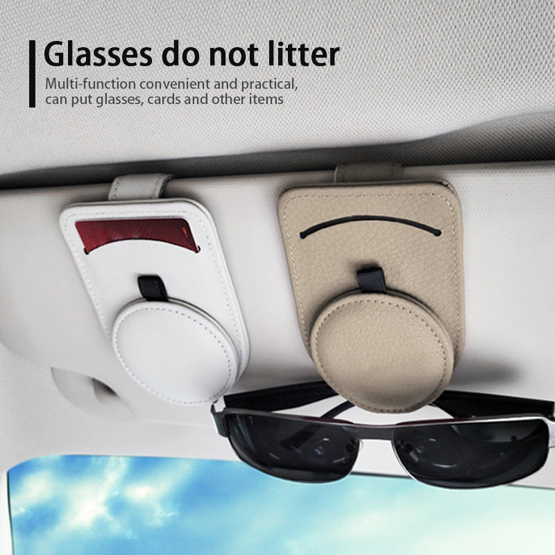 Auto-Brillenhalter, universeller Sonnenblenden-Brillenclip, Sonnenbrillenetui, Kartenhalter, Auto-Innenausstattung