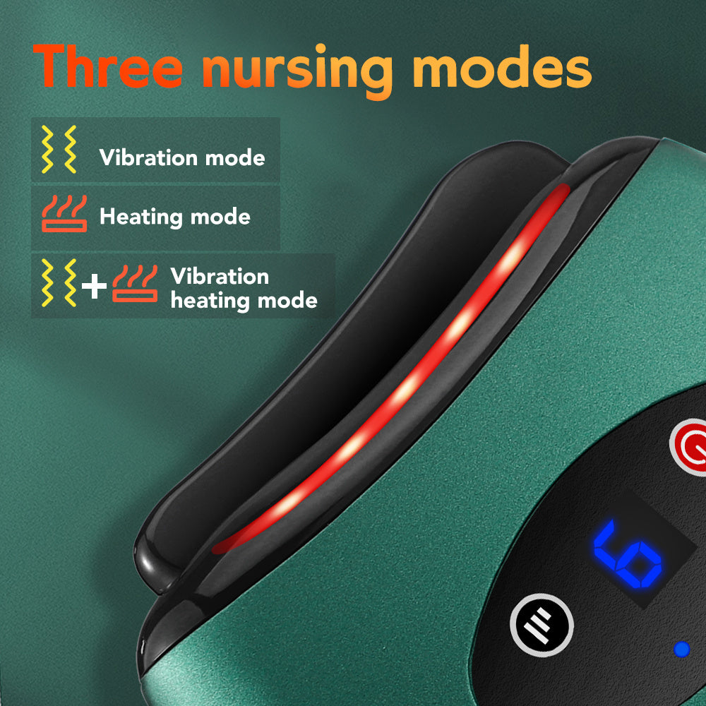 Electric Board Tools Hot Compress Heating Vibration Back Facial Massager Meridian Lymphatic Drainage Scraping Heating Vibration Scraping Neck Face Skin Lifting Removal Wrinkle Tool