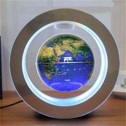 Runde LED-Weltkarte schwebender Globus Magnetschwebebahn Licht Anti-Schwerkraft Magie