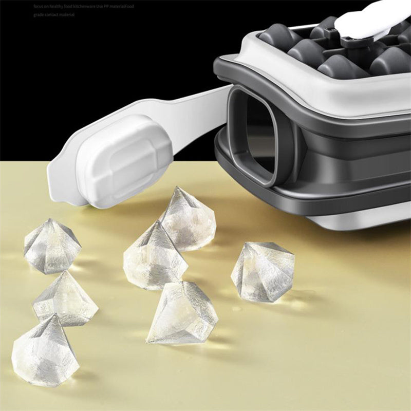 2in1 Silicone portatile Stampo per palline di ghiaccio Creatore di ghiaccio Bottiglia d'acqua Stampo per cubetti di ghiaccio Bottiglia Creativa Palla di ghiaccio Diamond Curling Gadget da cucina estivi